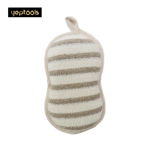 Stripe flax gourd shaped bath brush