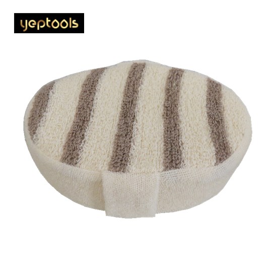 Stripe Flax oval Shaped Bath Brush