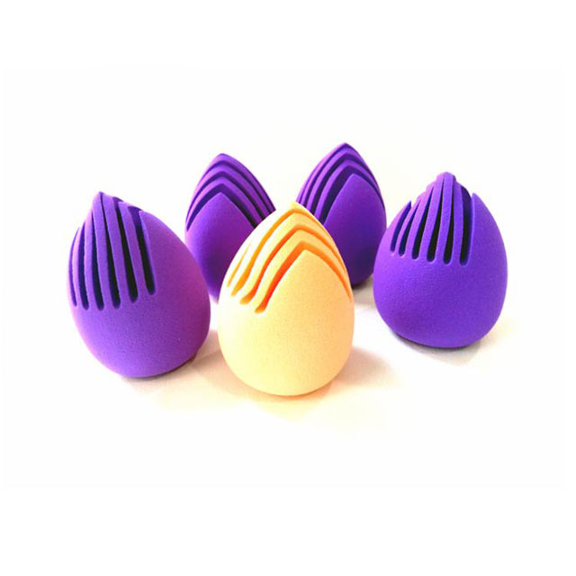 Water Droplets With Brush Shaped Makeup Sponge
