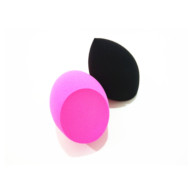 Sprial Olive With 1 Side Cutting Shaped Makeup Sponge