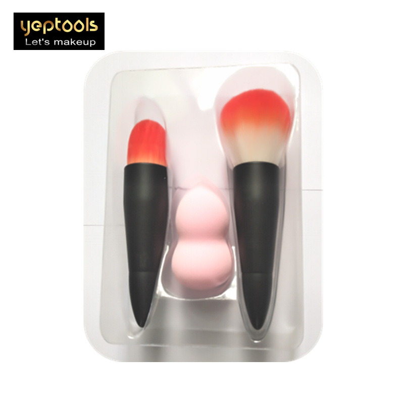 3PCS Bullet Shaped Makeup Brush Sets